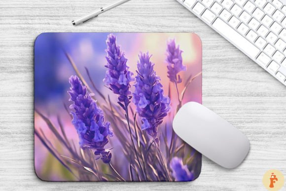 Download Gentle Lavender Flowers Art Mouse Pad - Premium Resources