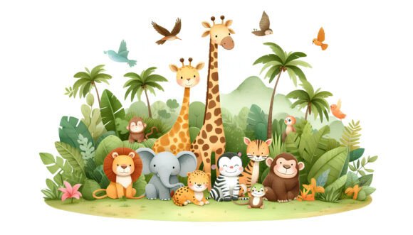 Download Cute Jungle Animals - Cute jungle animals Collection