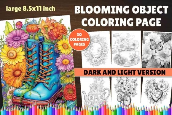 Download Blooming Object Coloring Book - Object Collection