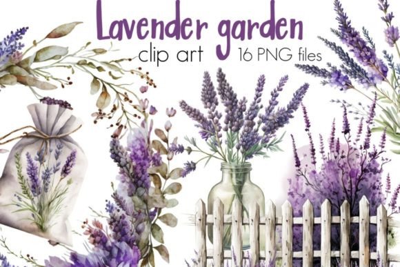 Download Lavender Flowers Clipart - Premium Bundle