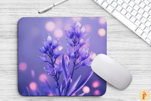 Download Gentle Lavender Flowers Art Mouse Pad - Premium Resources