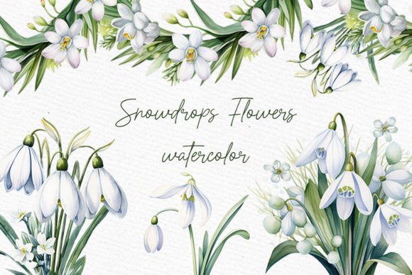Download Snow Drops Clipart Spring Flowers PNG - Spring flowers Collection