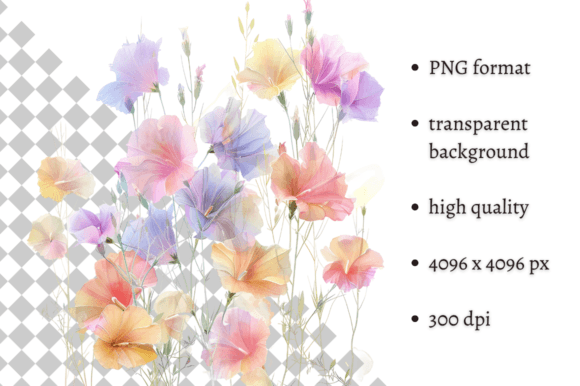 Download Watercolor Spring Flowers PNG Clipart - Spring flowers Collection