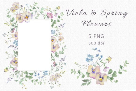Download Viola &amp; Spring Flowers PNG Set - Spring flowers Collection