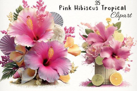 Download Pink Hibiscus Tropical Clipart - Tropical clipart Collection