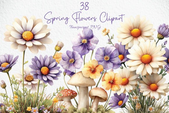 Download Spring Flowers Clipart PNG - Spring flowers Collection
