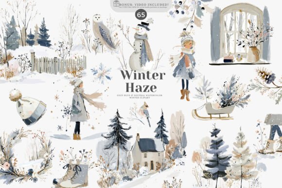 Download Watercolor Winter Clipart Collection - Winter Collection